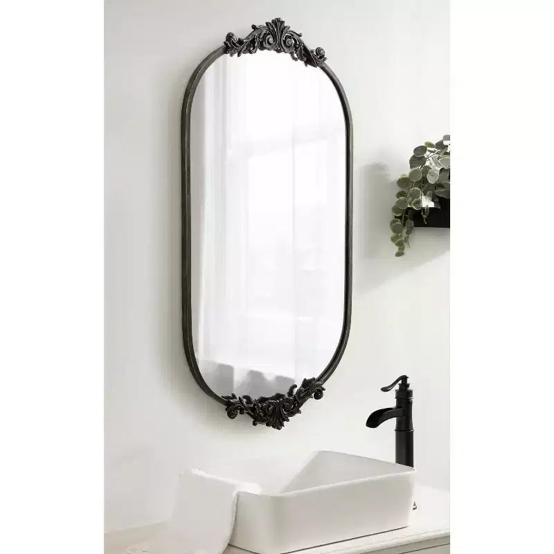 Miroir mural noir