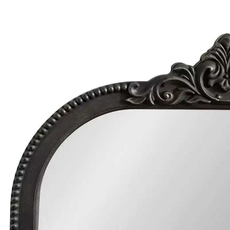 Miroir Mural Arqué Noir