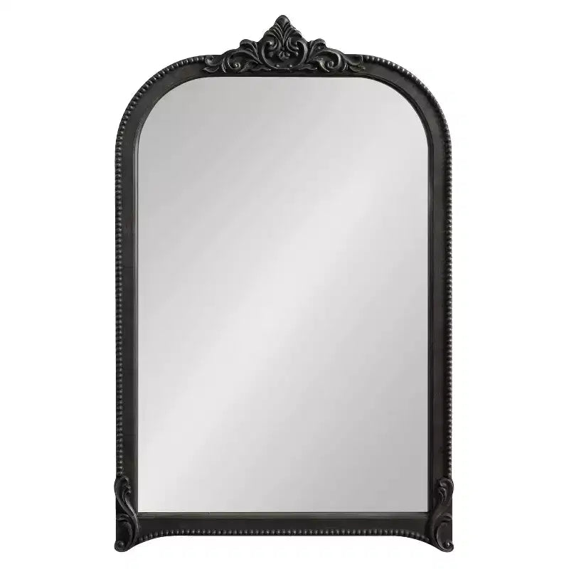 Miroir Mural Arqué Noir