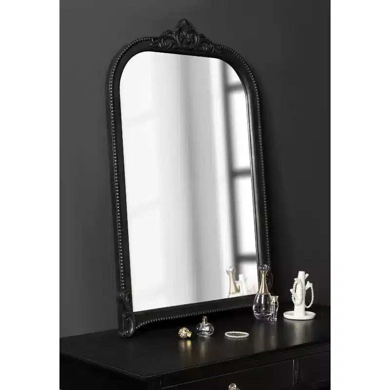 Miroir Mural Arqué Noir
