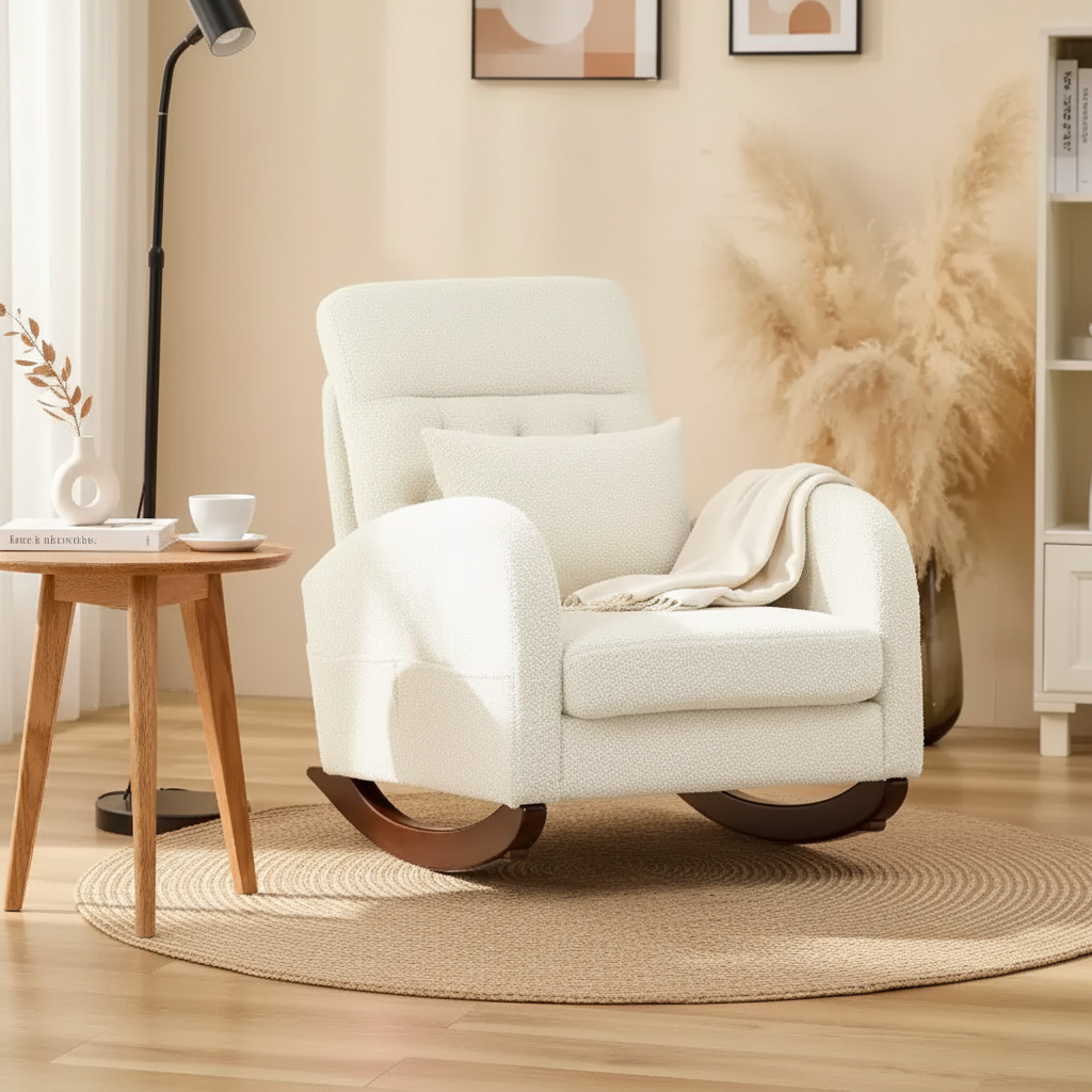 Fauteuils à bascule d'appoint pour l'intérieur