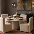 Chaise de salle à manger crème