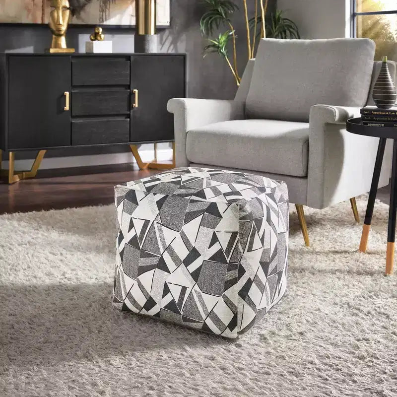 Pouf carré rembourré