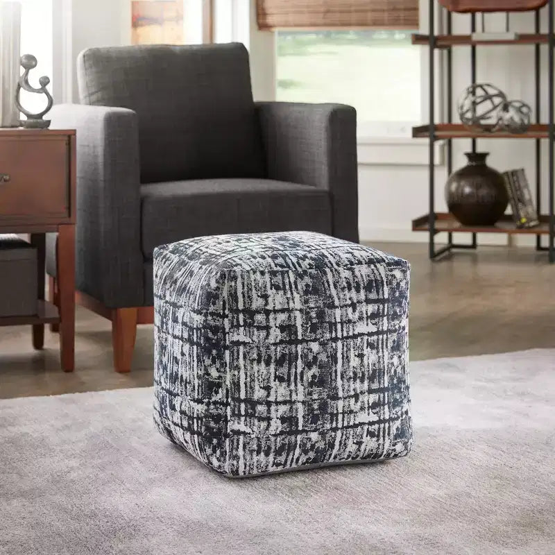 Pouf carré rembourré