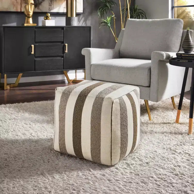 Pouf carré rembourré