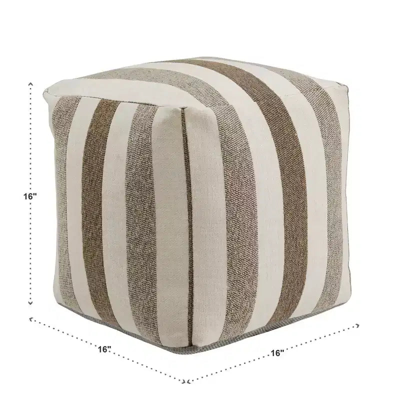 Pouf carré rembourré