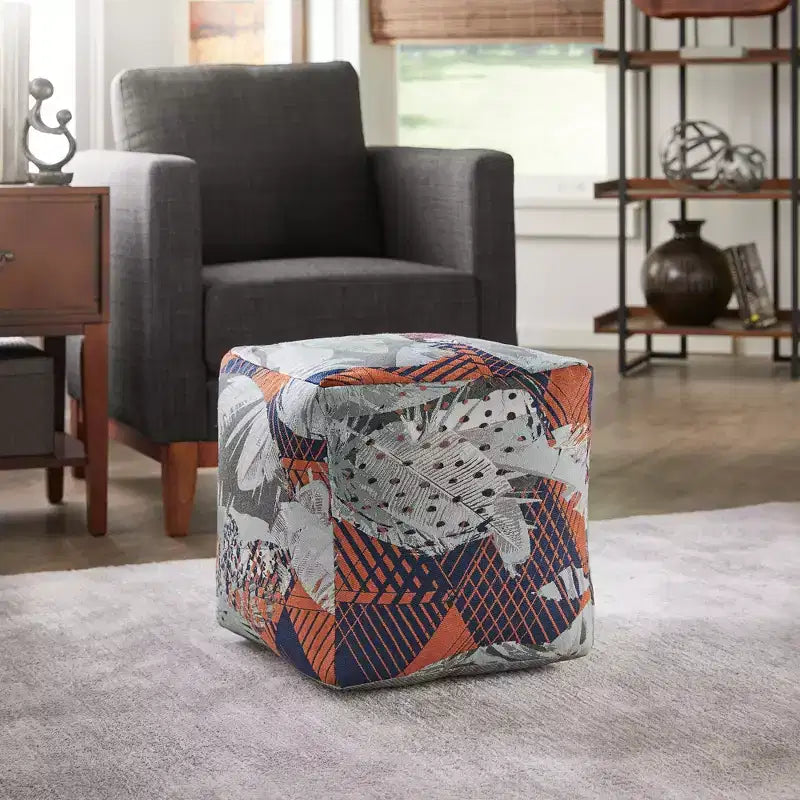 Pouf carré rembourré