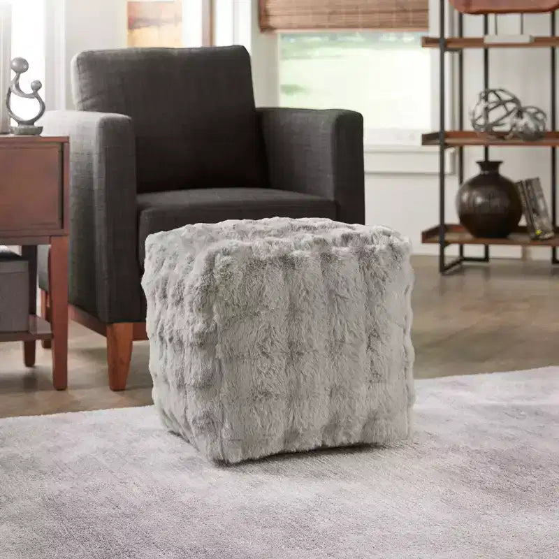 Pouf carré rembourré