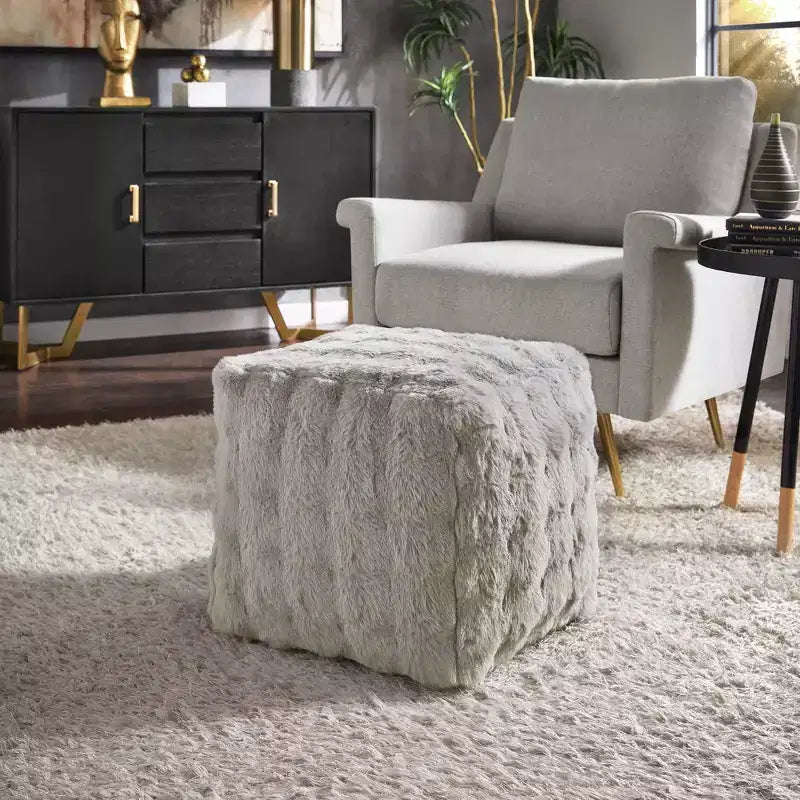 Pouf carré rembourré