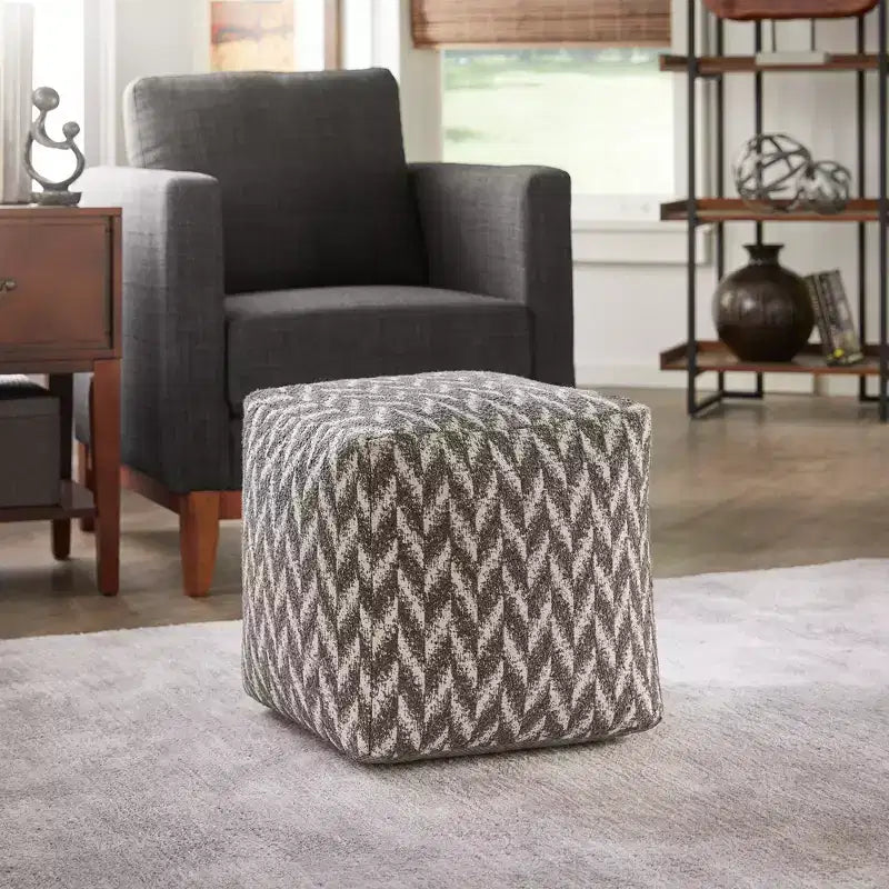 Pouf carré rembourré
