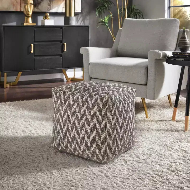 Pouf carré rembourré