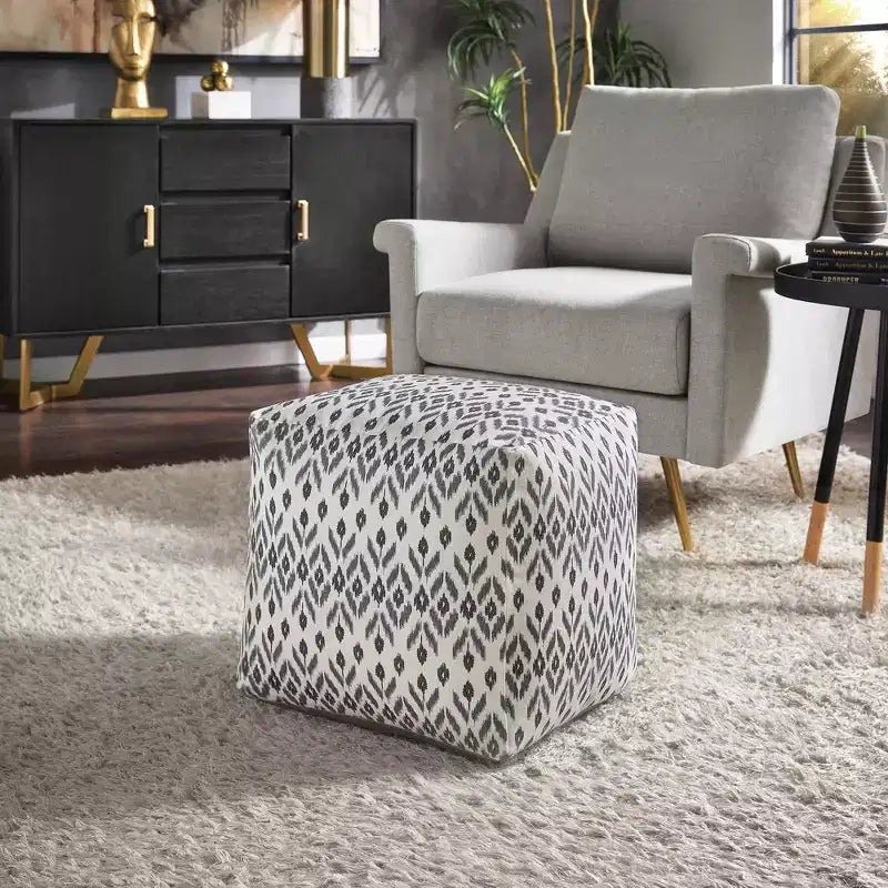 Pouf carré rembourré