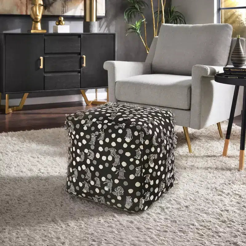 Pouf carré rembourré