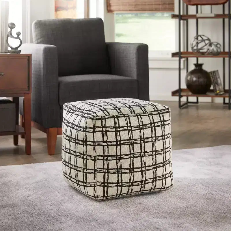 Pouf carré rembourré