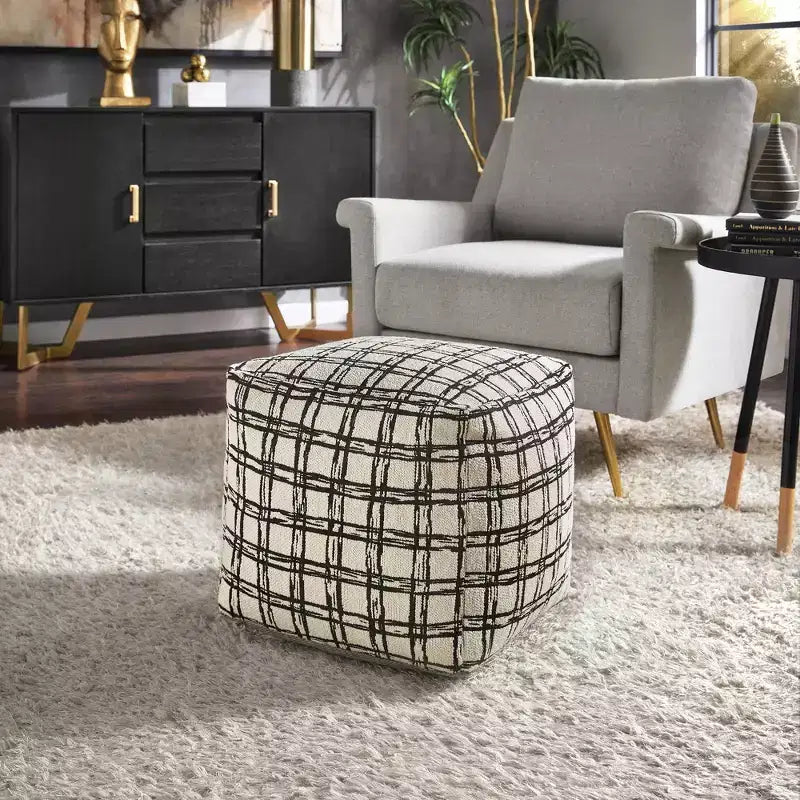 Pouf carré rembourré