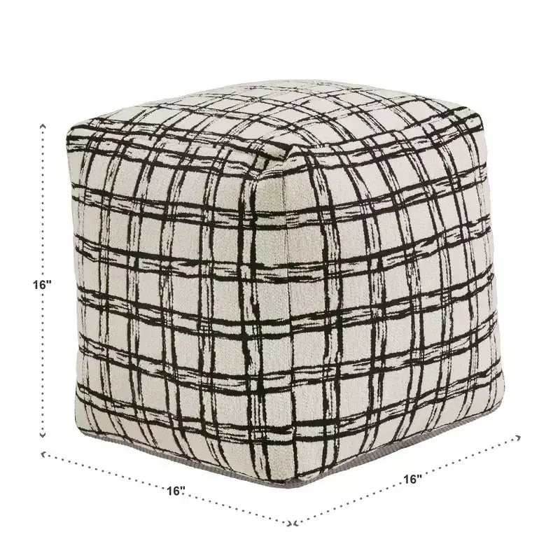 Pouf carré rembourré