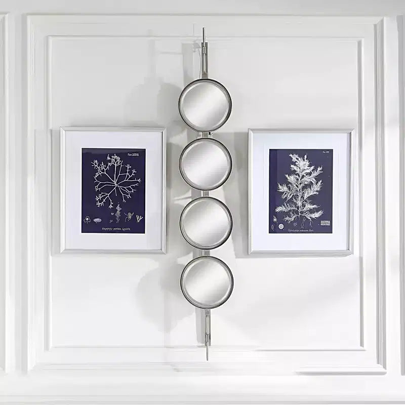 Miroir mural Feuille d'argent
