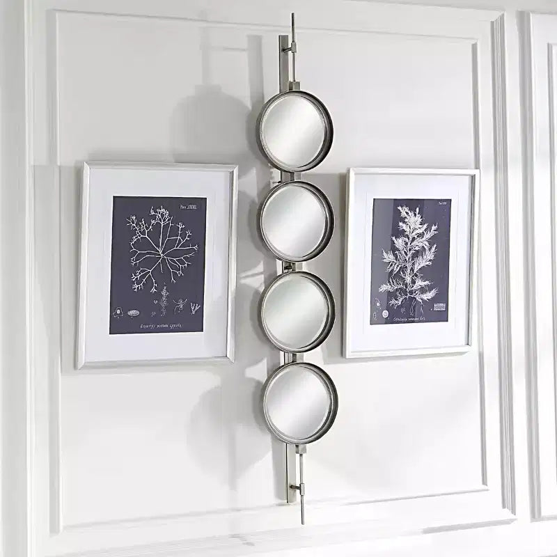 Miroir mural Feuille d'argent
