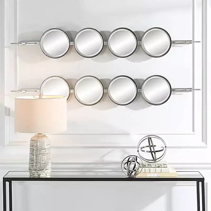 Miroir mural Feuille d'argent