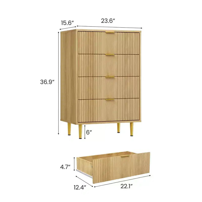 Commode verticale en bois