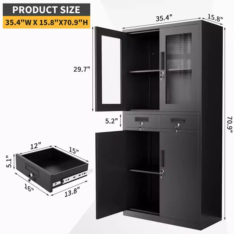 Armoire de rangement métallique