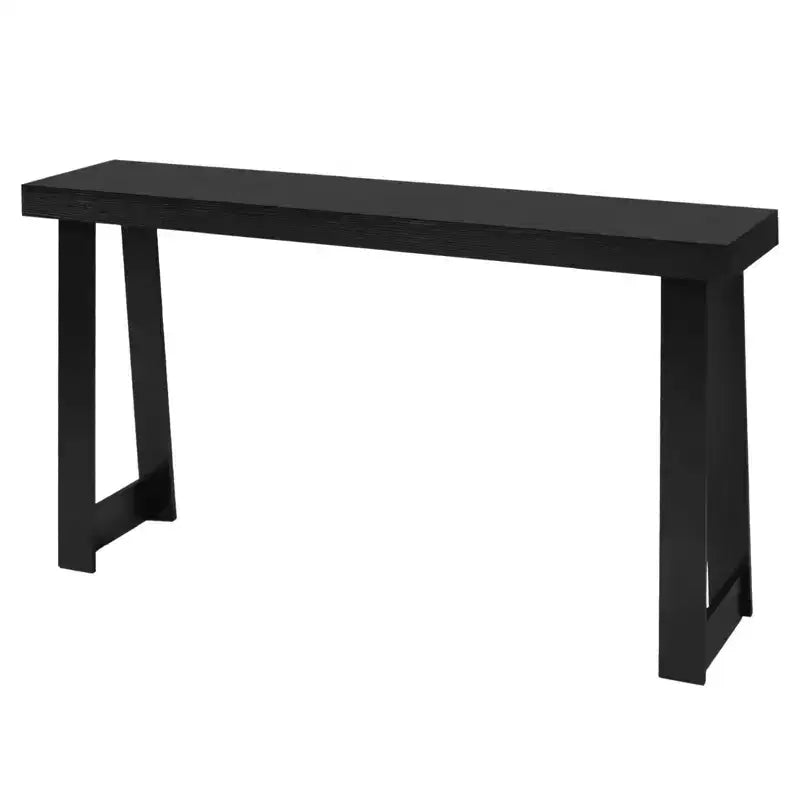 VEVOR 56 in Console Table Modern Desk Behind the Couch Wooden Rectangle Entrance Desk Narrow Long Sofa Table Accent Stand Ideal for Hallway Black