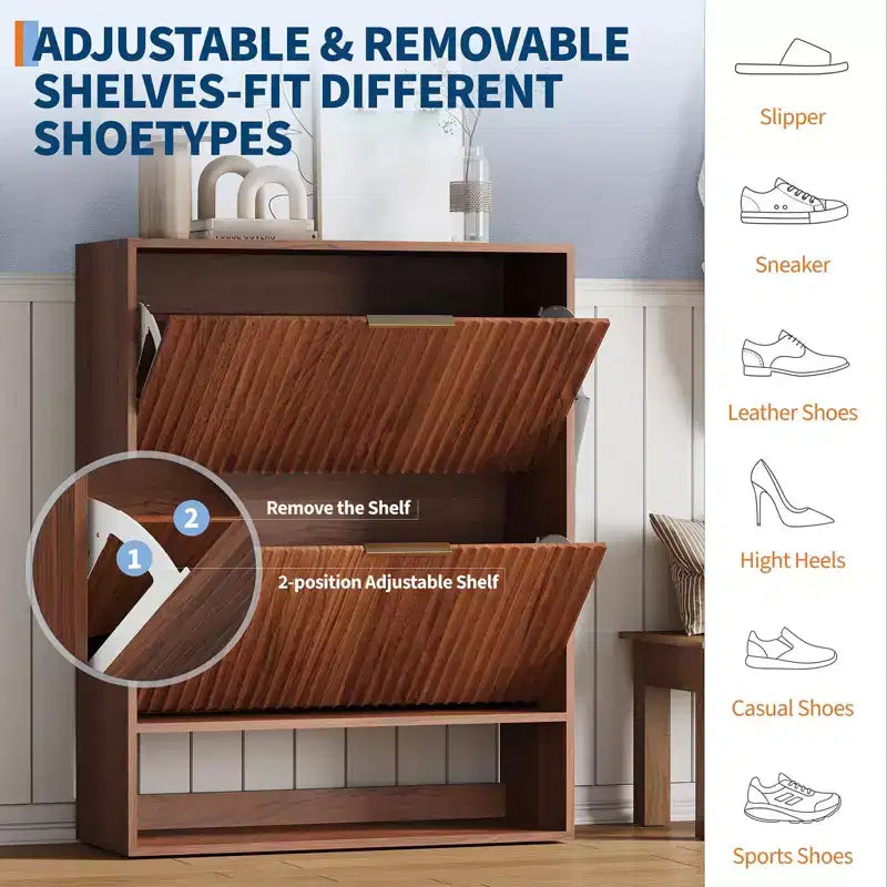 Meuble de rangement pour chaussures moderne et fin