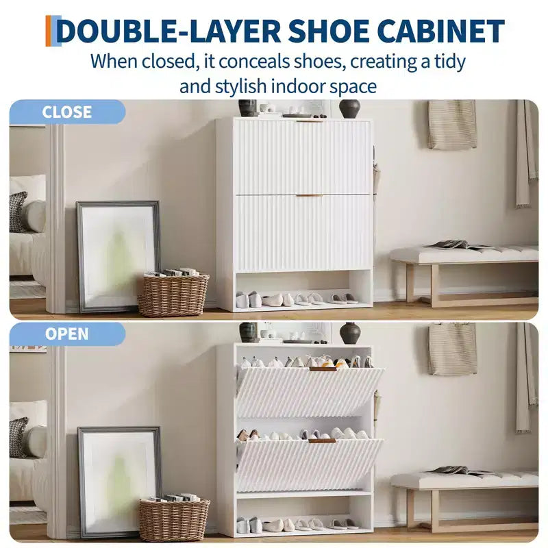 Meuble de rangement pour chaussures moderne et fin