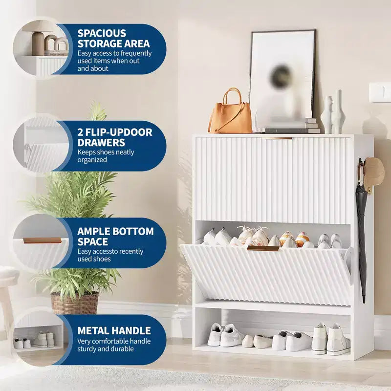 Meuble de rangement pour chaussures moderne et fin