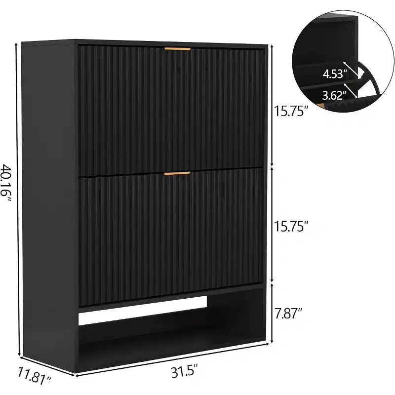 Meuble de rangement pour chaussures moderne et fin