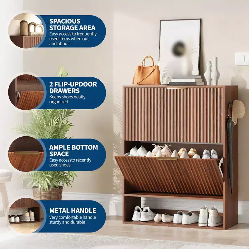 Meuble de rangement pour chaussures moderne et fin