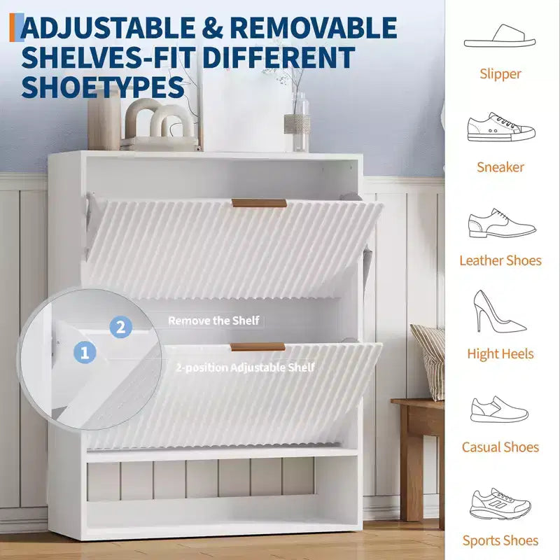 Meuble de rangement pour chaussures moderne et fin