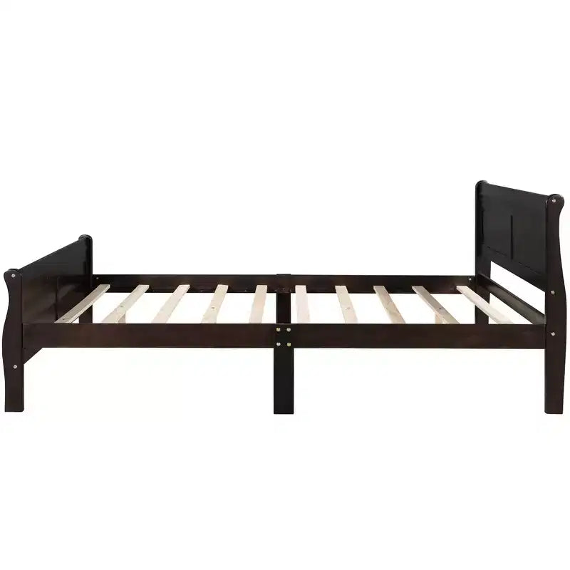 Lit plateforme en bois Espresso