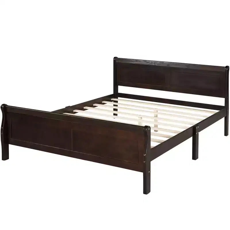 Lit plateforme en bois Espresso