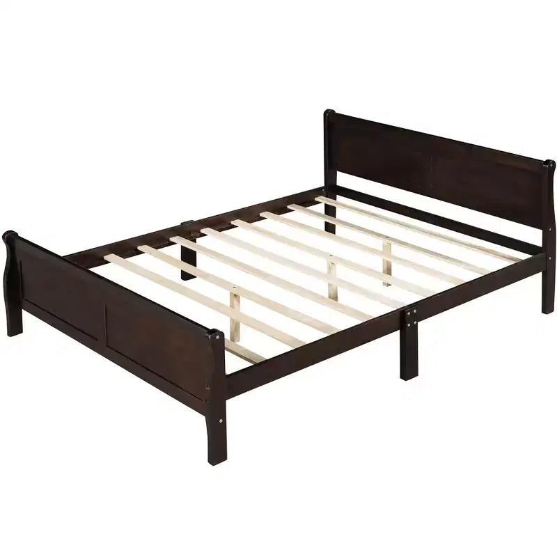Lit plateforme en bois Espresso