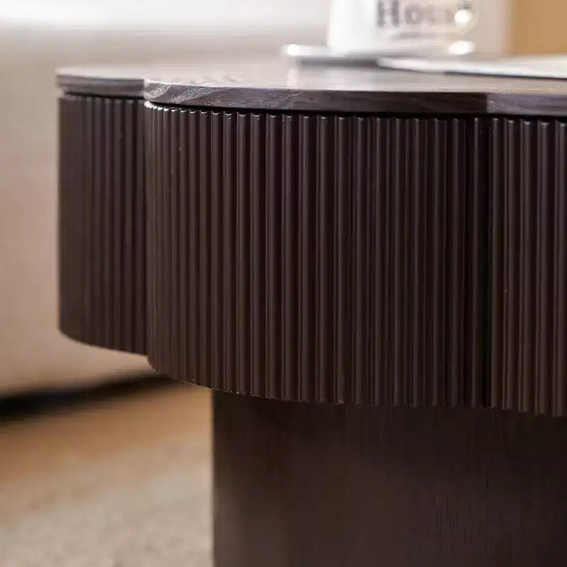 Table basse moderne en forme de pétale