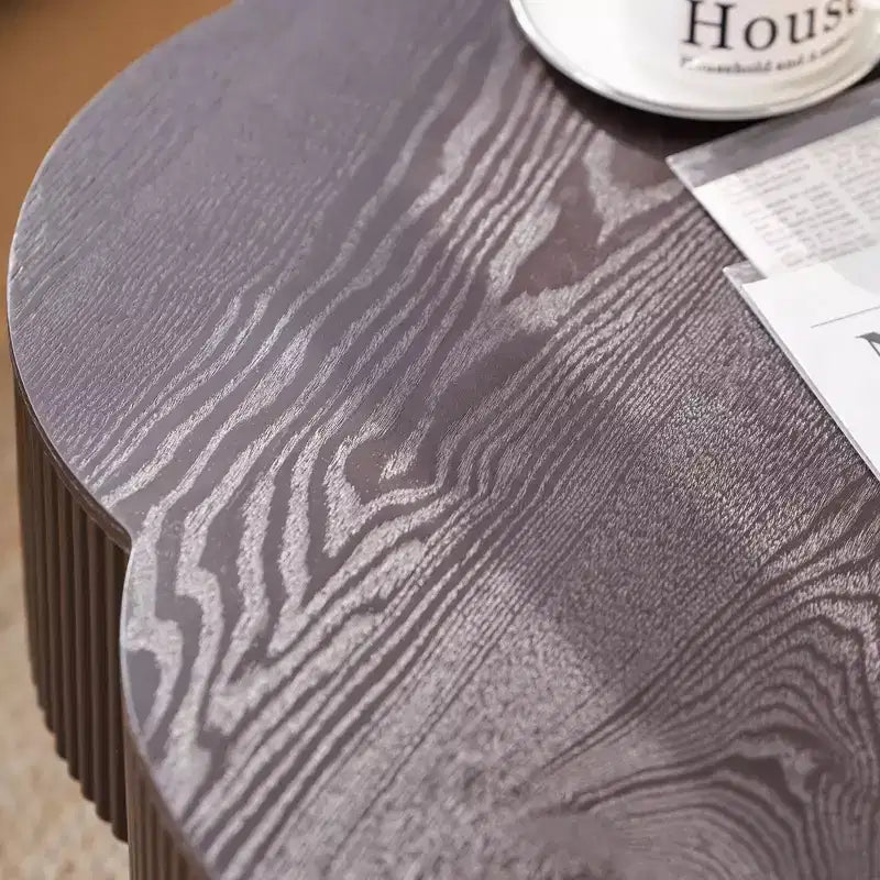 Table basse moderne en forme de pétale