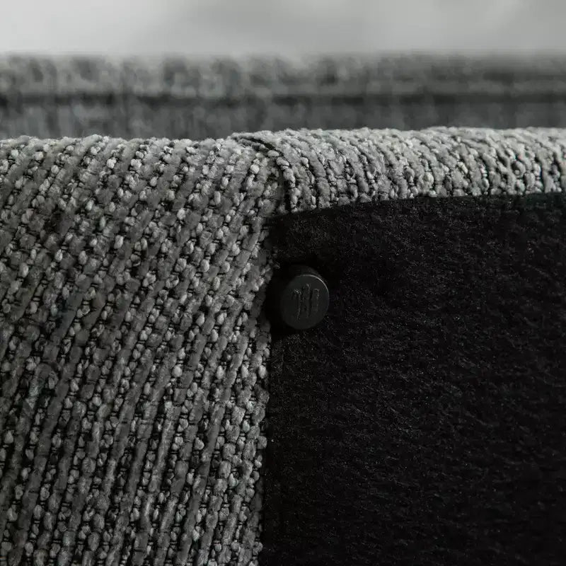 Banc rembourré en chenille creuse moderne