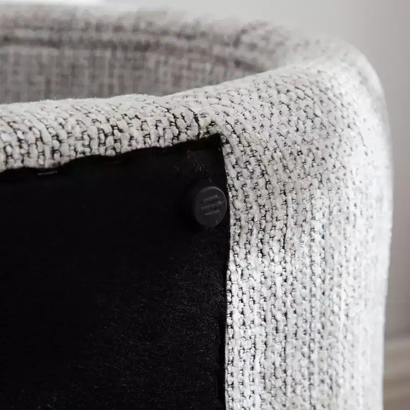 Banc rembourré en chenille creuse moderne