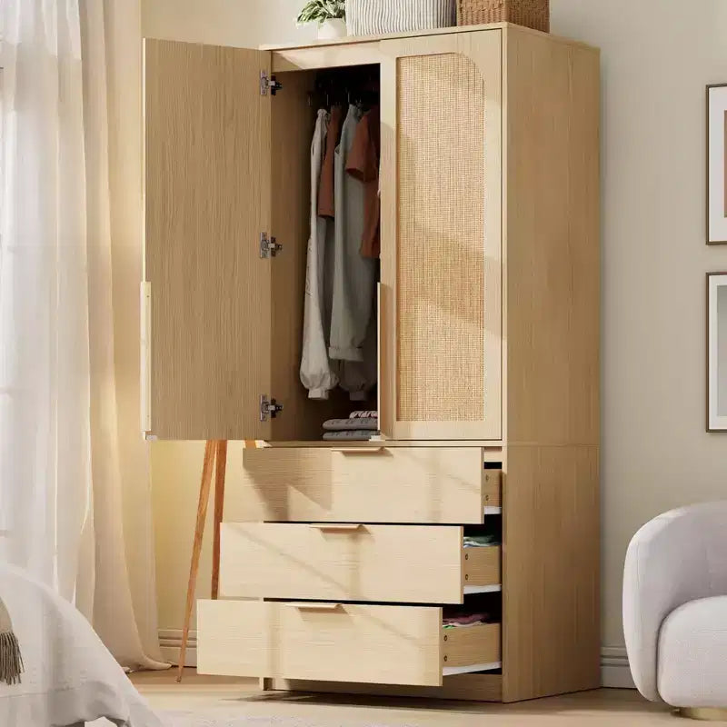Armoire penderie en bois