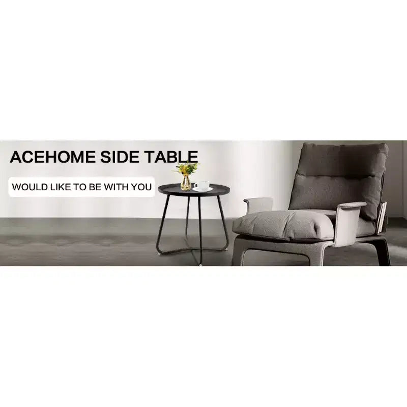 Table d'appoint en métal moderne