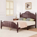 Luxystar Bed Frame With Scalloped Headboard for Bedroom