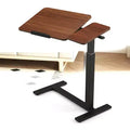 TV Dinner Tray Table Overbed Desk Flip Top 4 Wheels Ht/Angle Adj Rolling Laptop Table Portable Home/Office/Study/Hospital