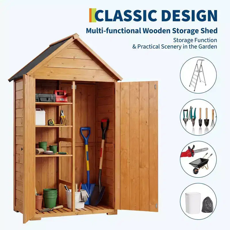 Abri de jardin en bois pour outils