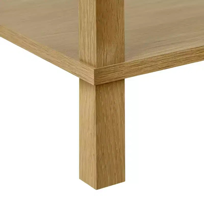Table de chevet en bois de ferme et rotin