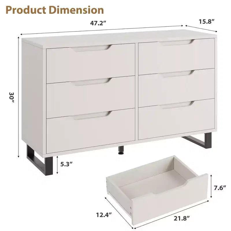 Commode avec Tiroirs en Bois