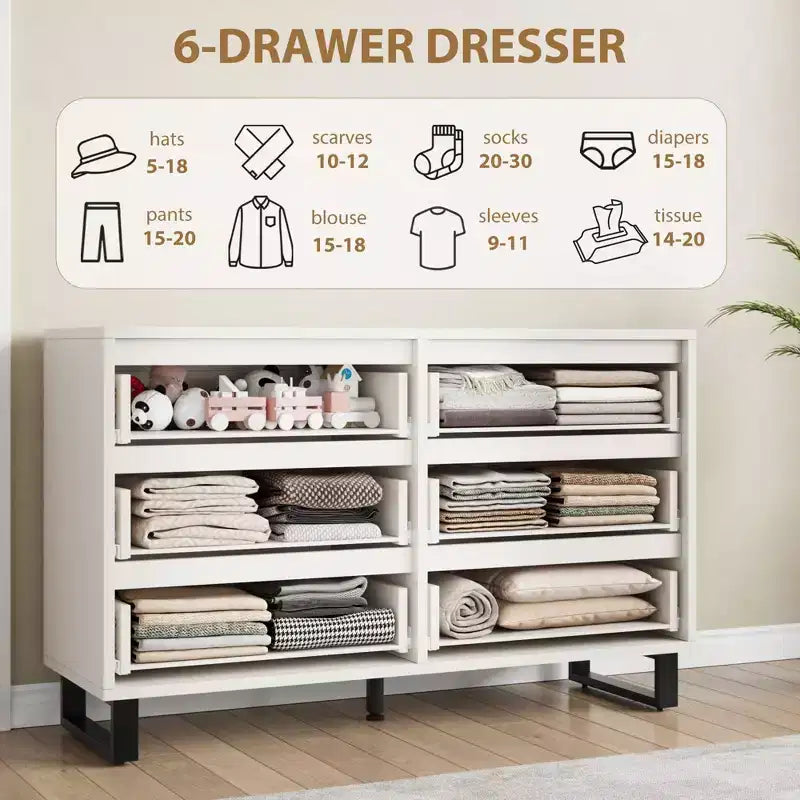 Commode avec Tiroirs en Bois
