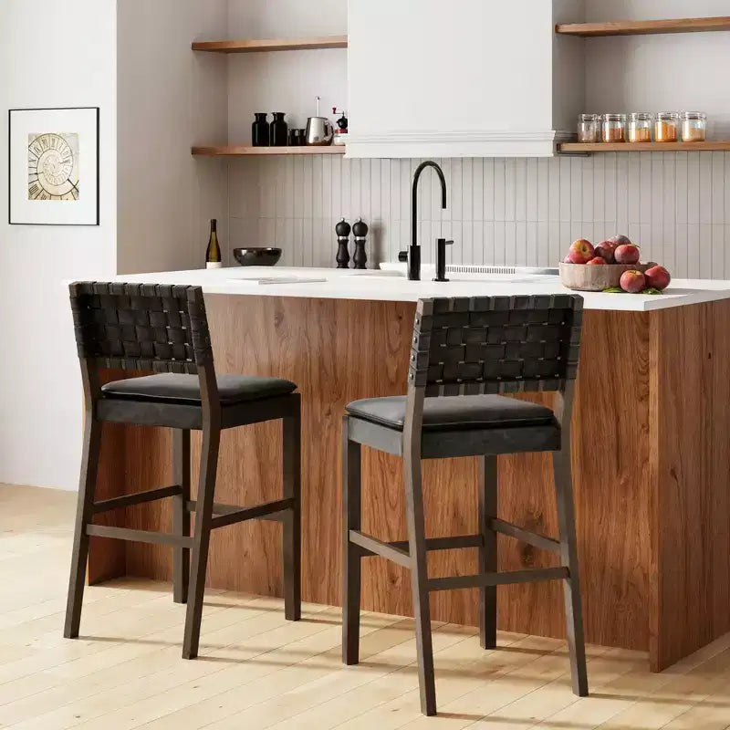 Tabouret de bar en similicuir