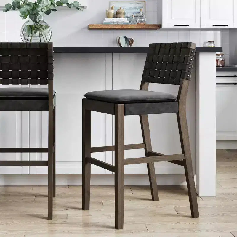 Tabouret de bar en similicuir