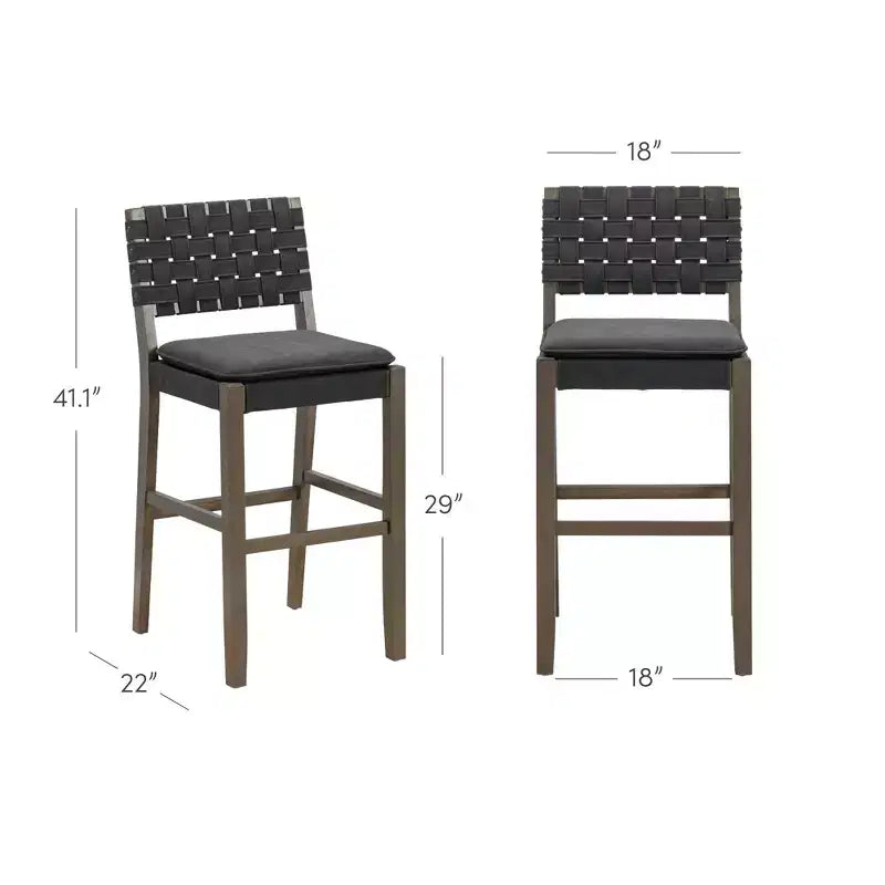 Tabouret de bar en similicuir
